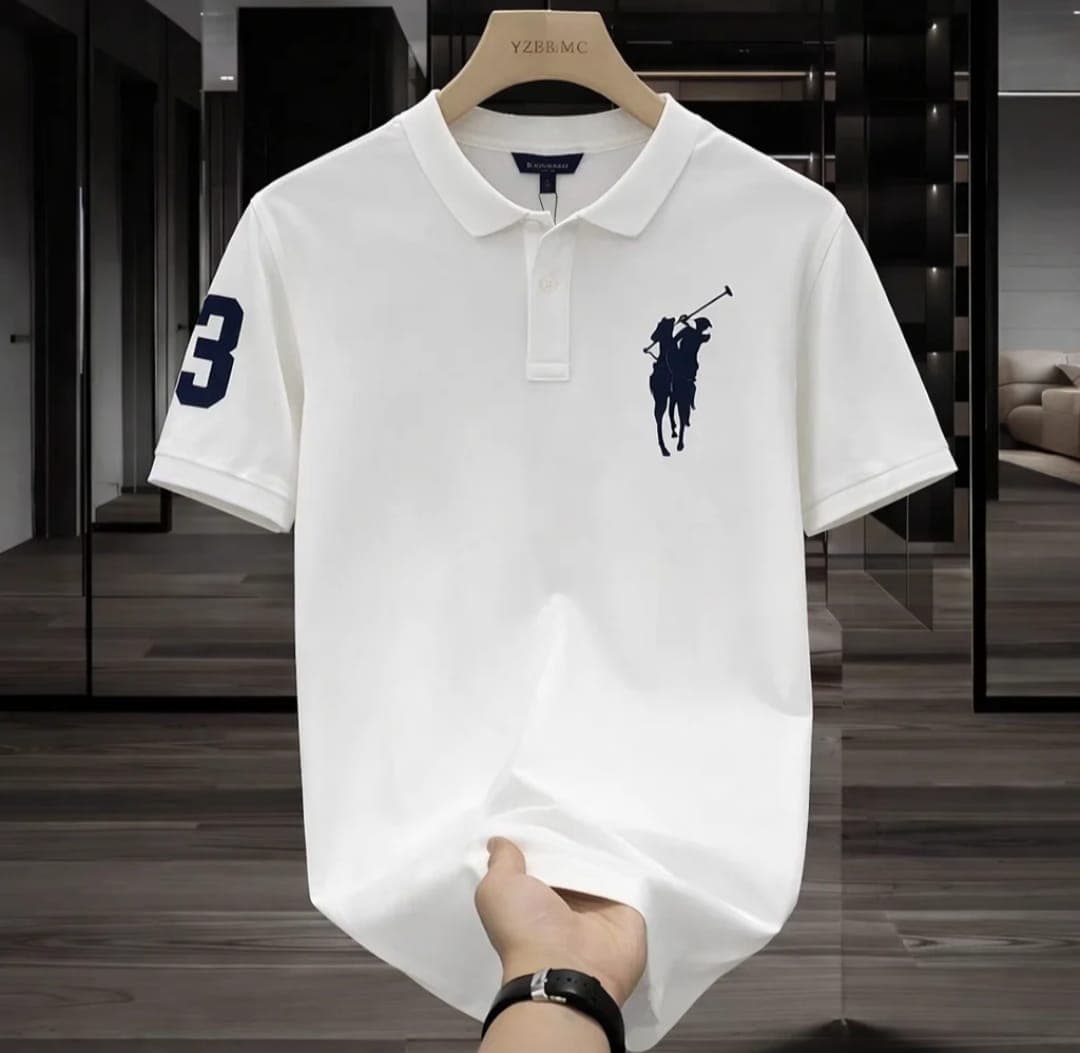 USPA Premium Men’s Polo T-Shirts – Cotton Matty Fabric | Embroidered Logo - Thumbnail 4