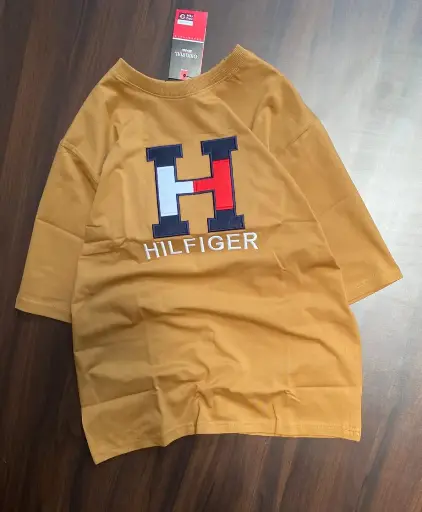Tommy Premium First Copy T-Shirt | Embroidered Chest Logo